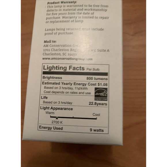 Simply Conserve 9 Watt LED Light Bulb 1pc - Picture 10 of 10